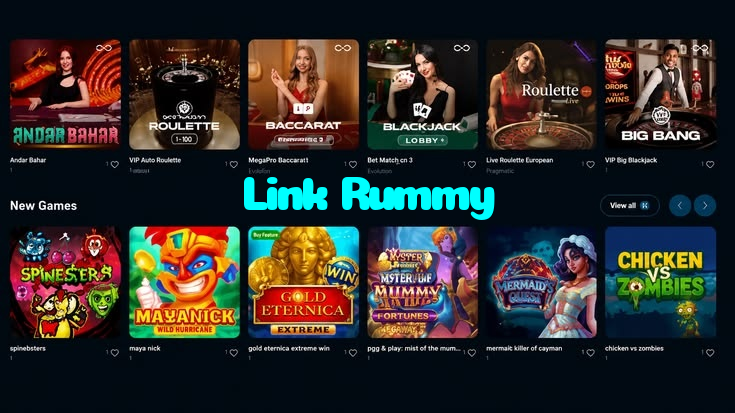 Link Rummy casino presented on mobile device in Pakistan with slots and live games